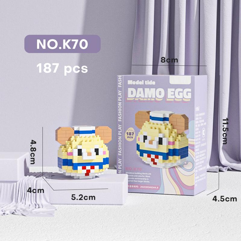MINISO Sanrio Disney Anime Cartoon Actionfiguren Diamant Mikro Kleine Partikel Bausteine Hello Kitty Stitch Kinderspielzeug