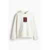 H M Loose Fit Hoodie creaM Top Gun