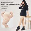 Kave Women Pantyhose Plus Size 80D Autumn Winter Tights Black Nude Pantyhose High Waist Closed Toe Stretchy Semi Opaque Tights