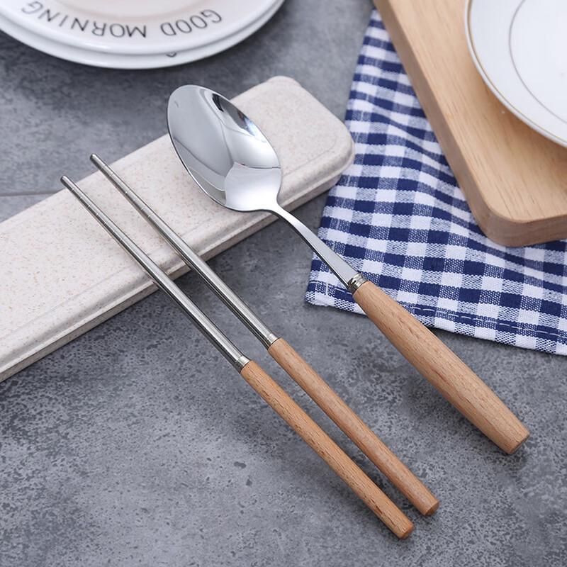 Portable Stainless Steel Chopsticks and Spoon Set