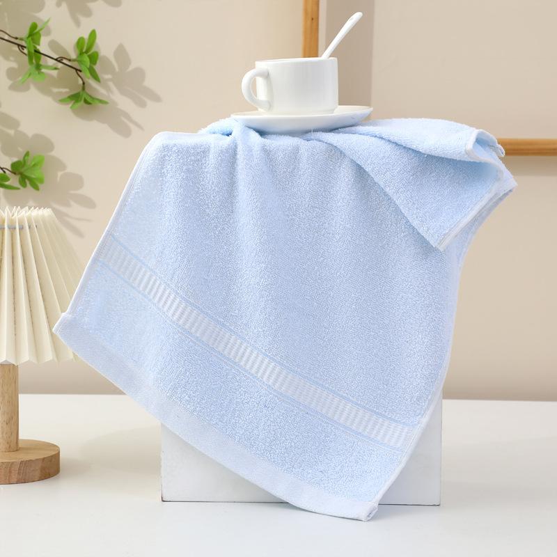 Pure Cotton Towel Household Plain Color Hand Towel Absorbent Adult Face Towel