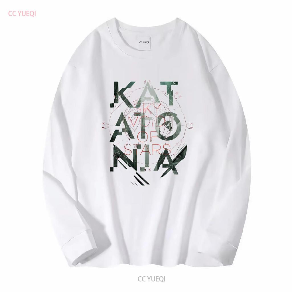 Ny Katatonia Sky Void of stars Män Svart Alla storlekar skjorta ND1758 långärmad vintage Tvättad Andningsbar Casual Lätt homme