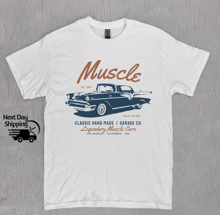 Vintage Car Shirt Retro Original Hot Rod Car T-Shirt father s day shirt S