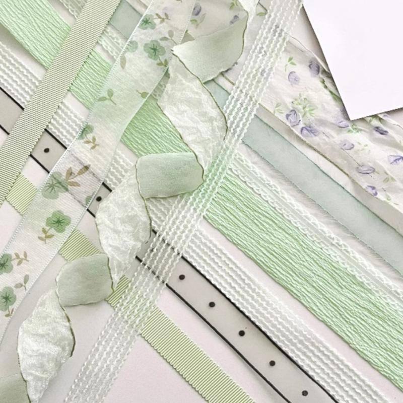 Flower Bouquet Decorative Ribbon Girly Style Series Bowknot Crafting Ribbon Handmade Gift Wrapping Binding Streamers