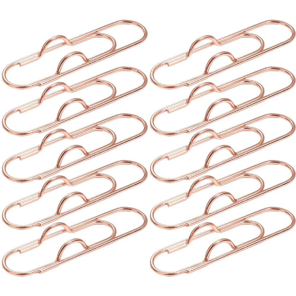 10-1Pcs Metal Pen Holder Clips Portable Paper Fix Clips Journal Document Notebook Pictures Pin Pocket Student Office School Tool