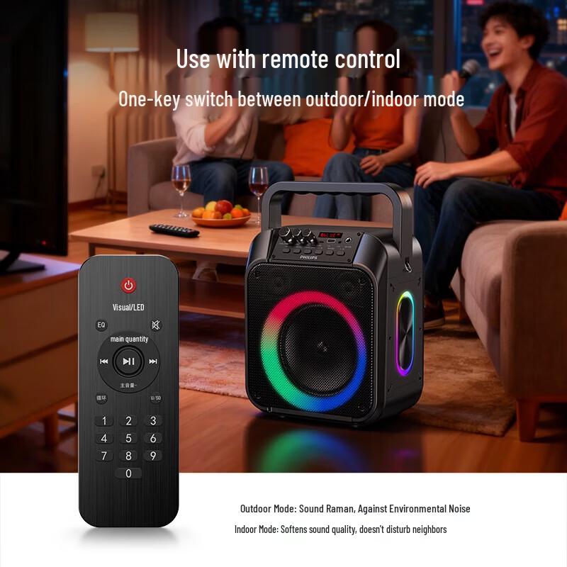 Philips SD140 Portable Outdoor Karaoke Bluetooth Speaker (CN Version)
