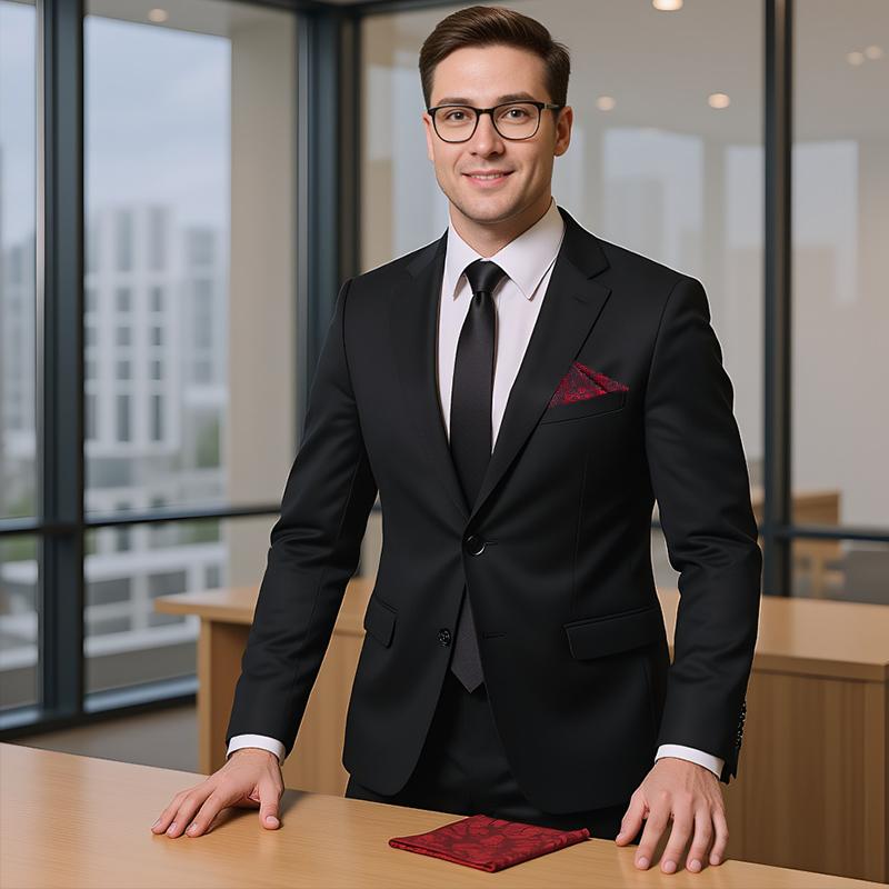 1PC Polyester Fiber Business Meetings Delicate Feel Suit Pockets Pocket Square Formal Dress Bright Lightweight Soft Gentlemanly