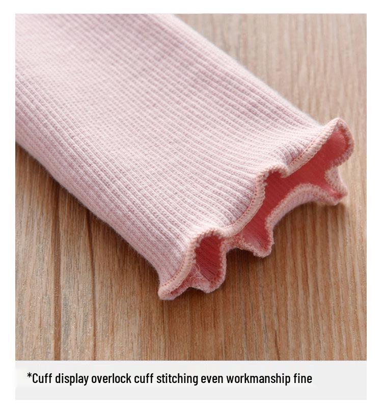 Girls' Spring Sweater: 2025 Lightweight Half-High Neck Long Sleeve Top