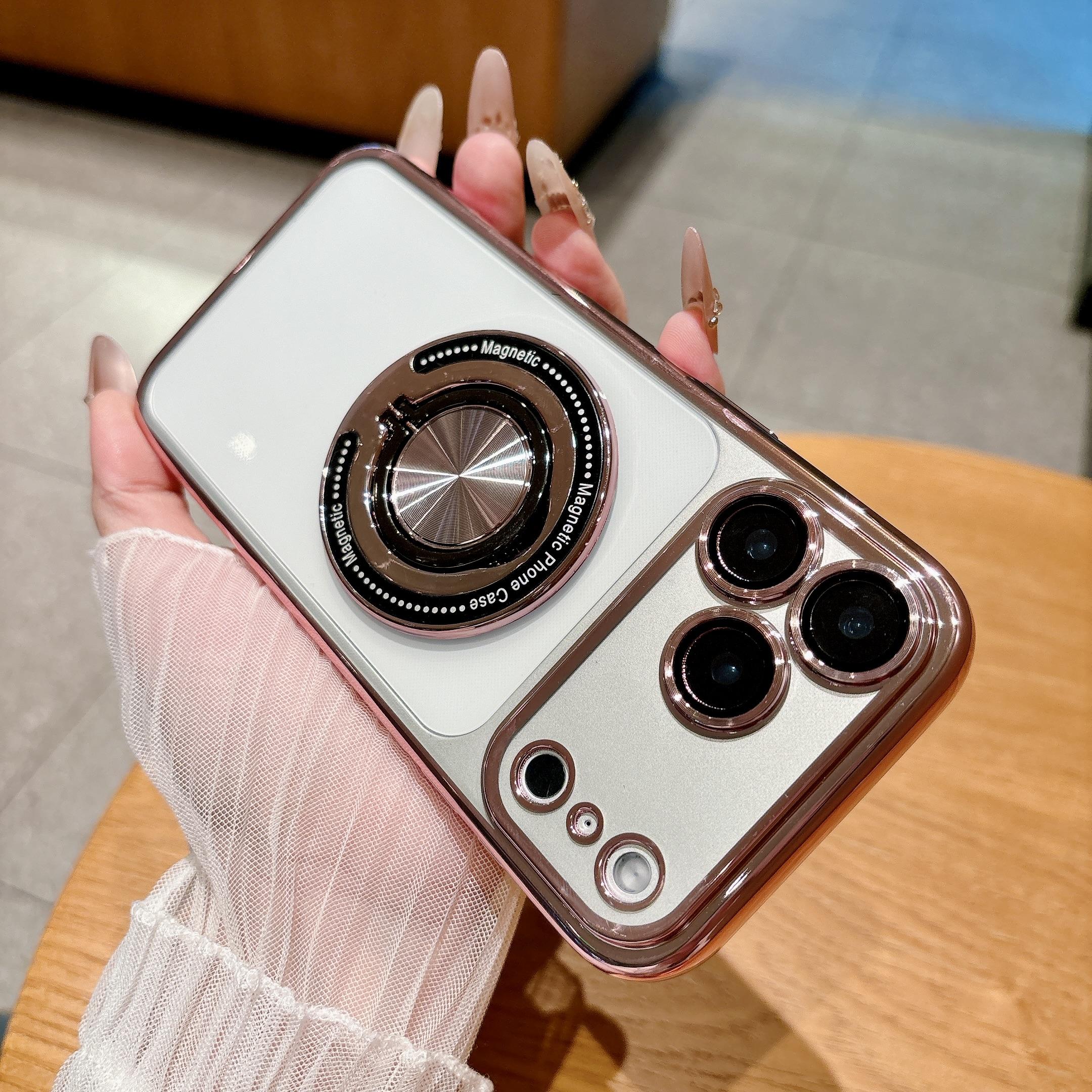 

360° Rotation Kickstand Phone Case for For Iphone 17 Air 16 15 14 Plus 13 12 11 Pro Max Lens Protection Magnetic for Magsafe Cover iPhone 11 Pro Max