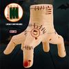 Horror Movie Themed Electric Crawling Hand With LED Lights Scary Noises And Sensor Triggered Movement Halloween Decoration