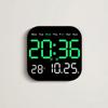 7" Digital Wall Clock With Date Day Of Week LED Wall Clock For Living Room Office Bedroom Decor LED Digital Alarm Clock