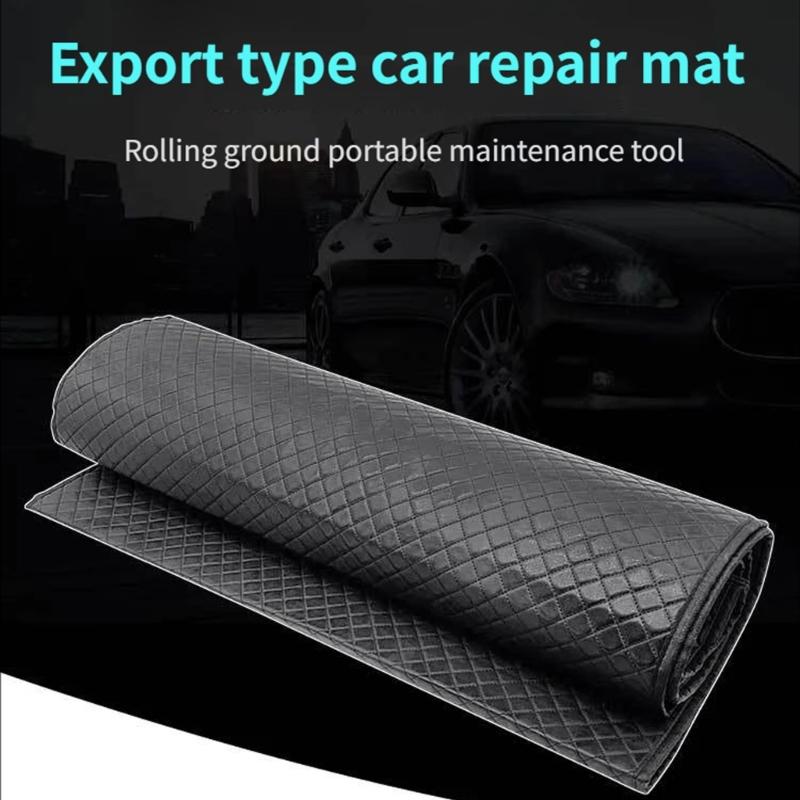Rolling Storage Vehicle Service Mat Make Of Oil Resistant PU Fabric Perfect For Mobile Repair Technicians