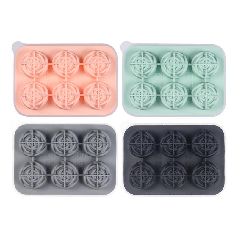 Food-Grade Silicone Ice Cube Tray with Lid