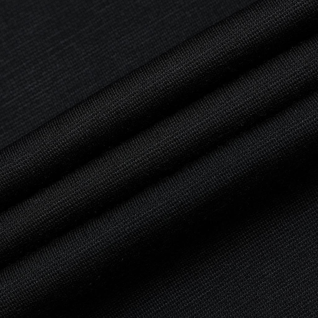 FILA Logo Casual Simple Versatile Knit Soft Comfortable Pullover Round Neck Short Sleeve Dress Women dress Black F11W338313F-BK