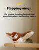 Cat Interactive Toys Catnip Electric Pat Bird (with Catnip) Dog Cats Touch-Activated Squeaky Plush Toy Pet USB Rechargeable