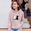 Women Casual Winter Hoodies Baggy Pullover Sweatshirt Tops Perfect DLWomen Cat Jumper Aominuo