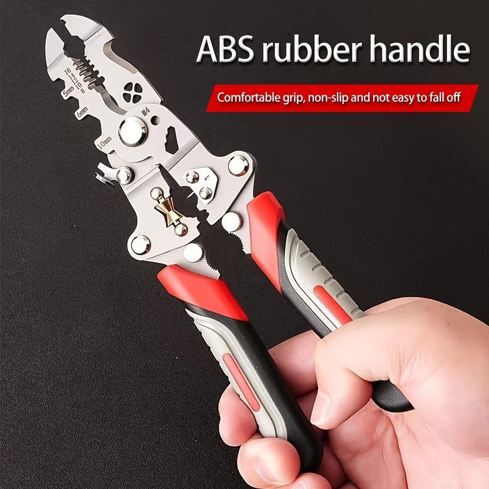 Electrician Wire Crimper Peeler Pliers Cables Stripping Multifunctional Press Plier Terminal Crimping Gross Side Cutting Tool
