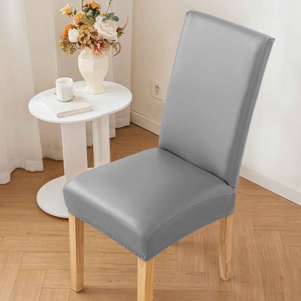 PU Leather Chair Cushion Cover Elastic Stretch Seat Covers New Elastic Chair Cover  Living Room