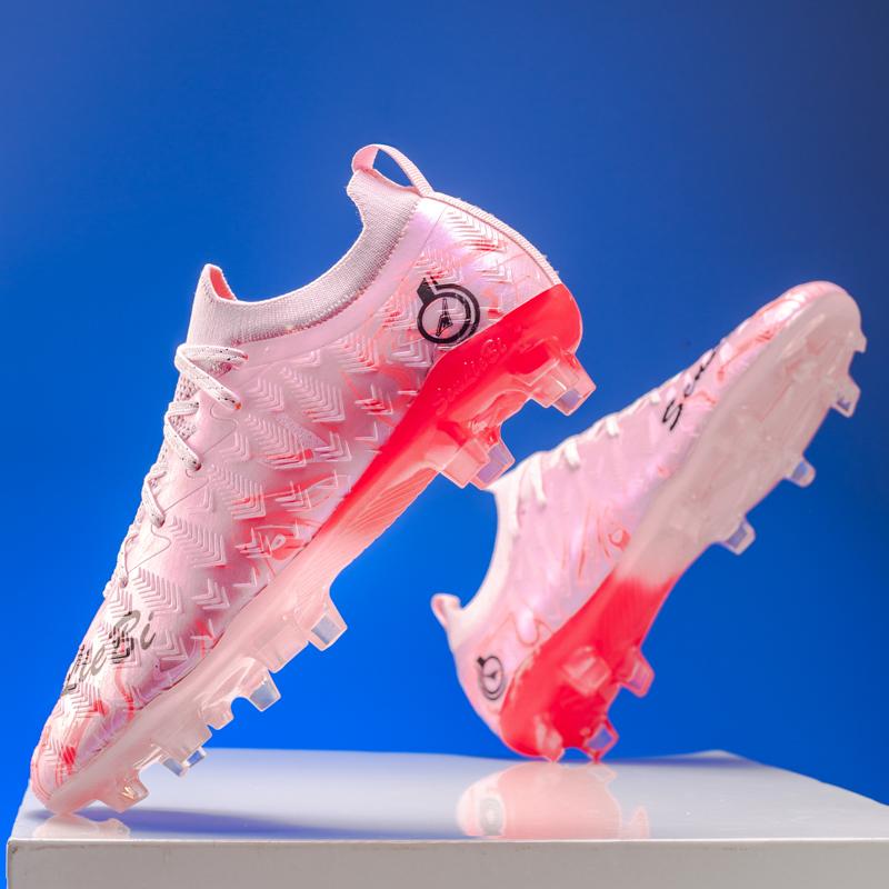 New Men Soccer Shoes Professional Football Boots Low Top Training Shoes Long Spike Ultralight Outdoor Fg Non-Slip Soccer Cleats
