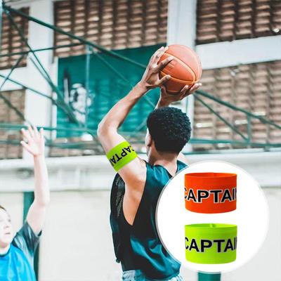 Captain Armbands for Soccer Nylon Elastic Captain Arm Bands Adjustable Unisex Football Basketball Player Bands for Youth Adult Team Training