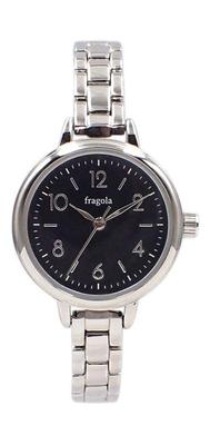 Fragola Standard Form Metal Watch Silver [Follow] N02421S-2 SV/BK Women's