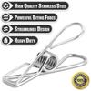 100 Pack Clothes Pegs, Stainless Steel Laundry Hanging Clothesline Clips