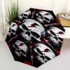 1pc Skulls Lightning Automatic Open,Windproof, Compact Travel Umbrella, Gift for Birthday, Christmast93026