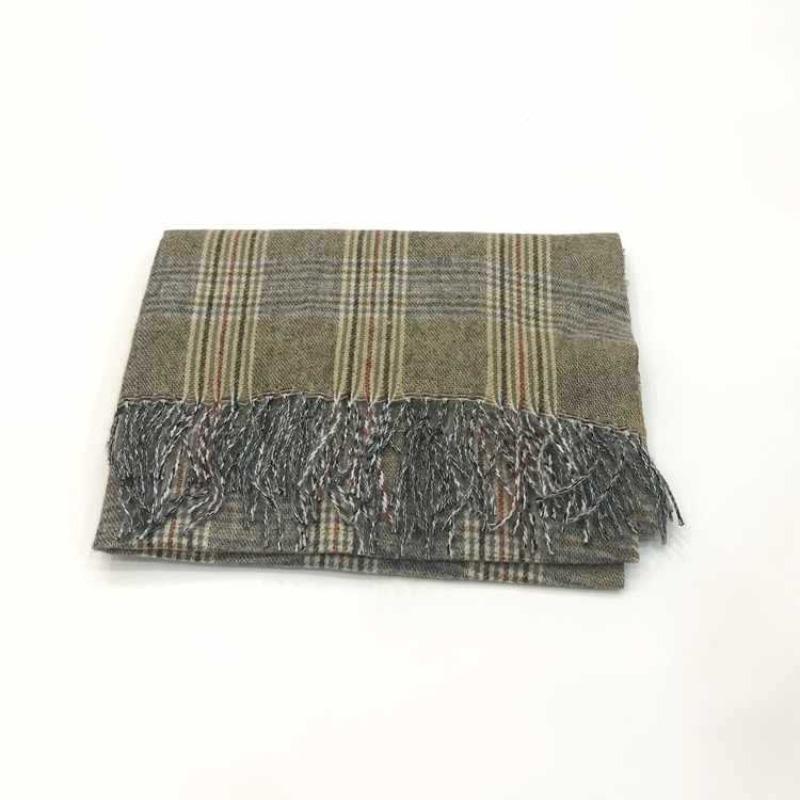 Autumn and winter new imitation cashmere shawl versatile thickened warm Korean version fringed plaid scarf women