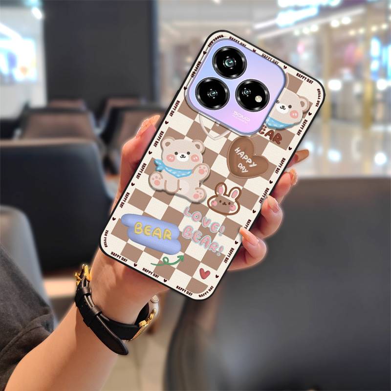 Full Wrap Cute Phone Case For ZTE Blade V60 Design/Axon 60 Lite Shockproof Silicone Durable Phone Protector Graffiti TPU