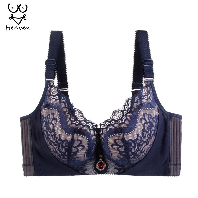 Women Bra with Padded Lace Push Up Bras for Ladies Back Soft Brassiere