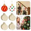 8 Stück/Set Kreative geschnitzte Weihnachtsanhänger Bemalbare Holzscheiben Holzhandwerk Handarbeiten Leere Holzscheiben