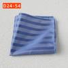 Striped Polyester Silk Pocket Square for Wedding or Business