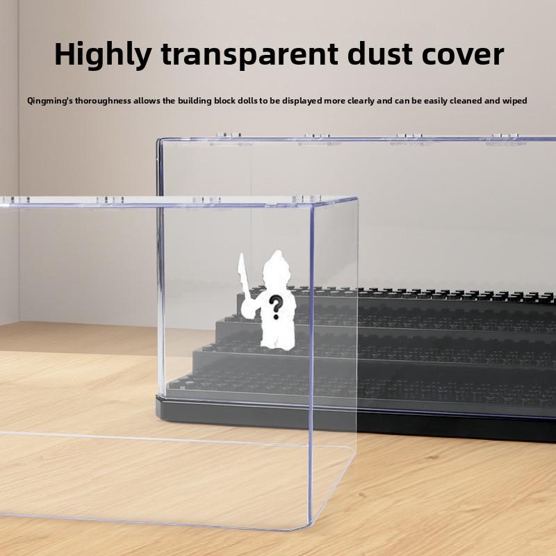 Works With featuring Lego detachable step transparent acrylic dust-proof ornaments transparent cover display storage box joytoy