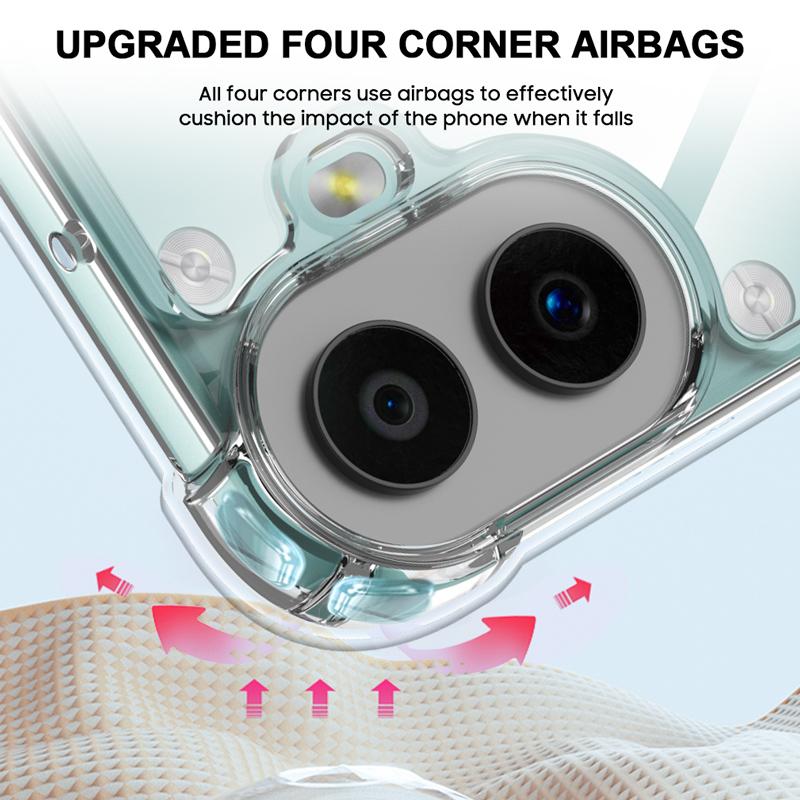 For Nothing CMF Phone 1 Case Airbag Corners Anti-Drop Clear TPU Phone Cover