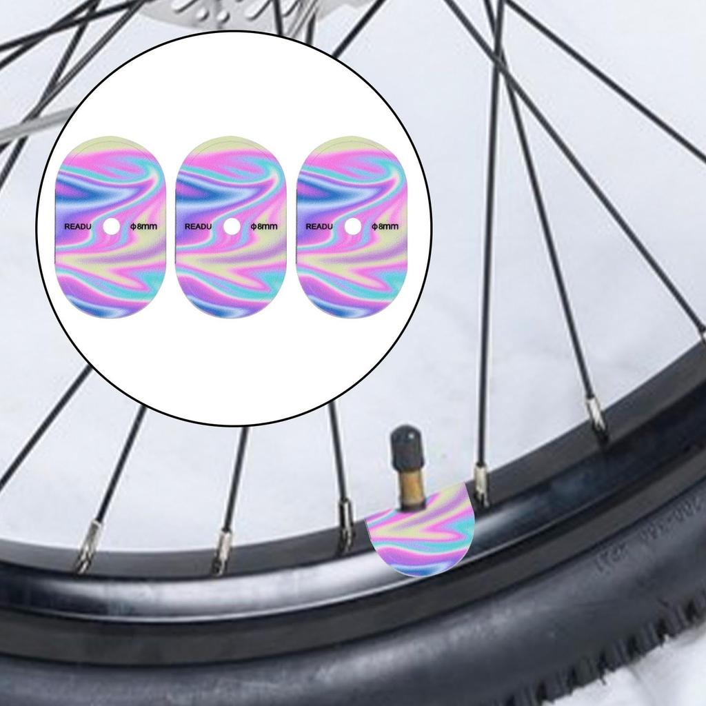 Air Nozzle Stickers, Tire Adhesive Stickers, 3 Pcs Air Pump Decal Road Bike Valve
