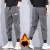 Herren Frühling Herbst Winter Übergröße Cord Dicker Schnürung Warme Hosen Sport und Freizeit Bequem Locker Samt Hosen