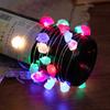 Natural Amethyst Decorative Lights Crystal String Lights Hanging Ornament For Room Wedding Decor