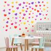 Heart-Shaped Cartoon Love Wall Stickers - Removable & Self-Adhesive Bedroom Decor