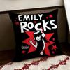 Anime EEmily the Cool Strang Cushion Cover Reversible Soft Durable Pillow Cover Home  Car MultiScene Use for Daily Comfort