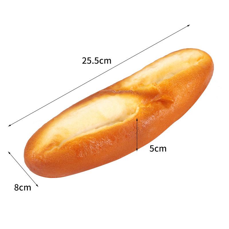 Umělý chléb Dort Toast Měkký PU Model bagety Potravina Falešný chléb Simulační ozdoby Pekárna Dekor Fotografie Rekvizity