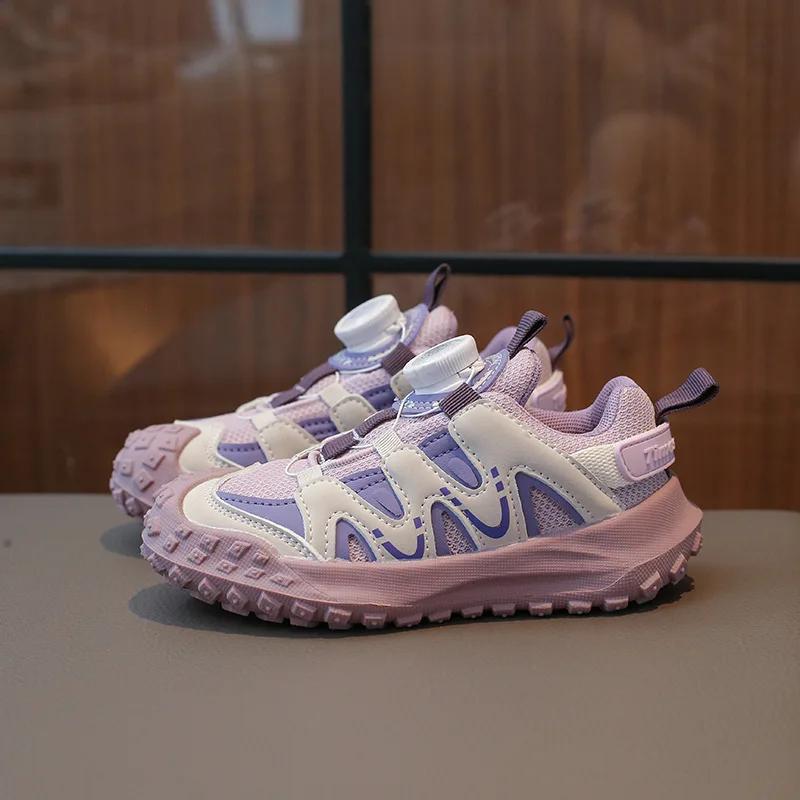 Kinder Sneaker für Mädchen Herbst Neu Tennis Basketball Sneaker für Kinder Mode Lässig Drehknopf Sport Kleinkind Jungen Schuhe