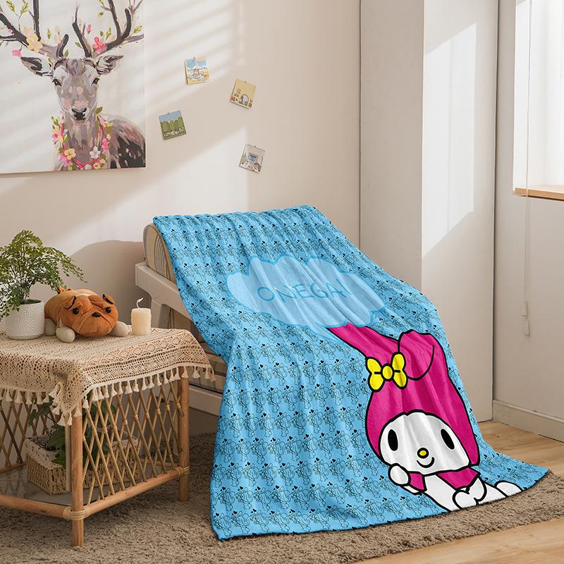Kulomie Series Flannel Blanket 3D Printed Sofa Blanket Thickened Blanket