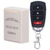433Mhz 12V Garage Door Remote Control Opener 4CH Wireless Relay Transmitter Receiver Module Kit