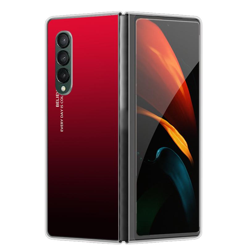 Etui na Galaxy Z Fold 7 6 5 3 4 2 Przezroczyste Twarde Składane Luksusowe Malowane Dla Samsunga Z Fold 7 Fold Specjalne Fold2 Przezroczyste Etui