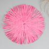 Round Paper Placemats with Tassel Fringe Handmade Woven Heat-Resistant Table Mats Non-Slip Coasters for Cups Plates Kitchen Dining Decor