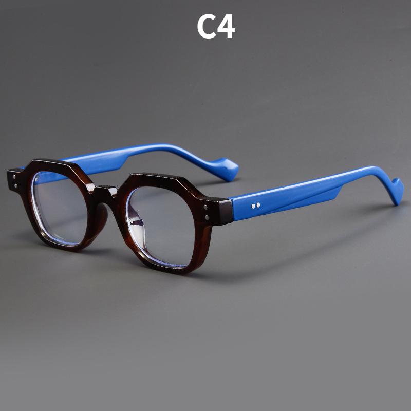 Women's glasses, men's and women's fashion polygonal glasses