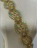 RM-800 Handmade Rhinestone Beaded Lace Trim Applique Sequin Beaded Trim for Bridal Beaded Trimming