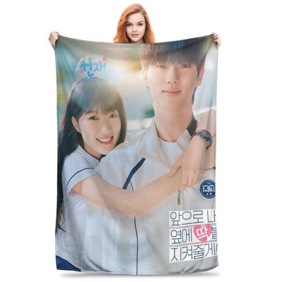 Flanell-Kuscheldecke Schöner Läufer K-Drama Byeon Woo Seok Warme Plüschdecken Weiche Bettwäsche für Bett Wohnzimmer Zuhause Picknick Sofa