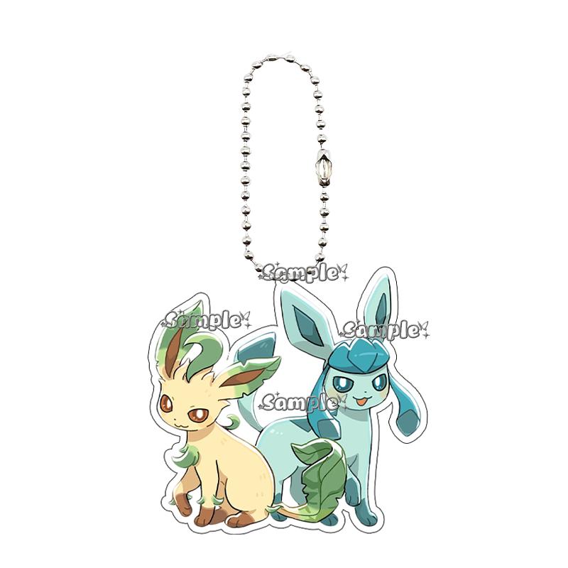 

Kawaii Couple Eevee Umbreon Jolteon Anime Acrylic Keychain Accessories Cartoon Backpack Charm Keyring Acrylic Ornaments Toy Gift about 5cm