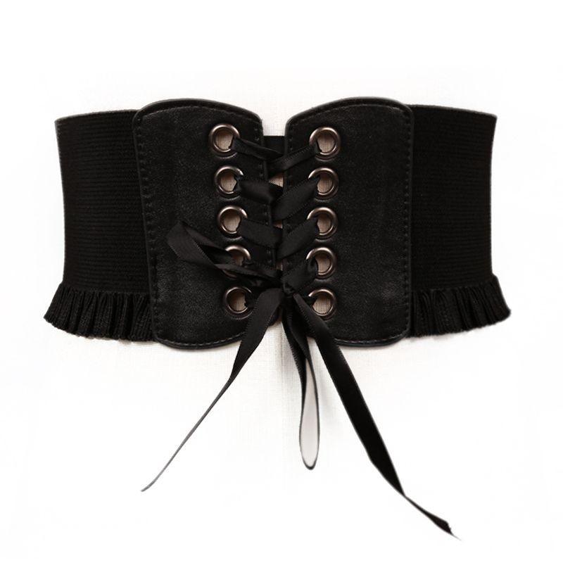 Black Pu Versatile Waist Sash For Women Complementing Any Seasonal Fashion Choices